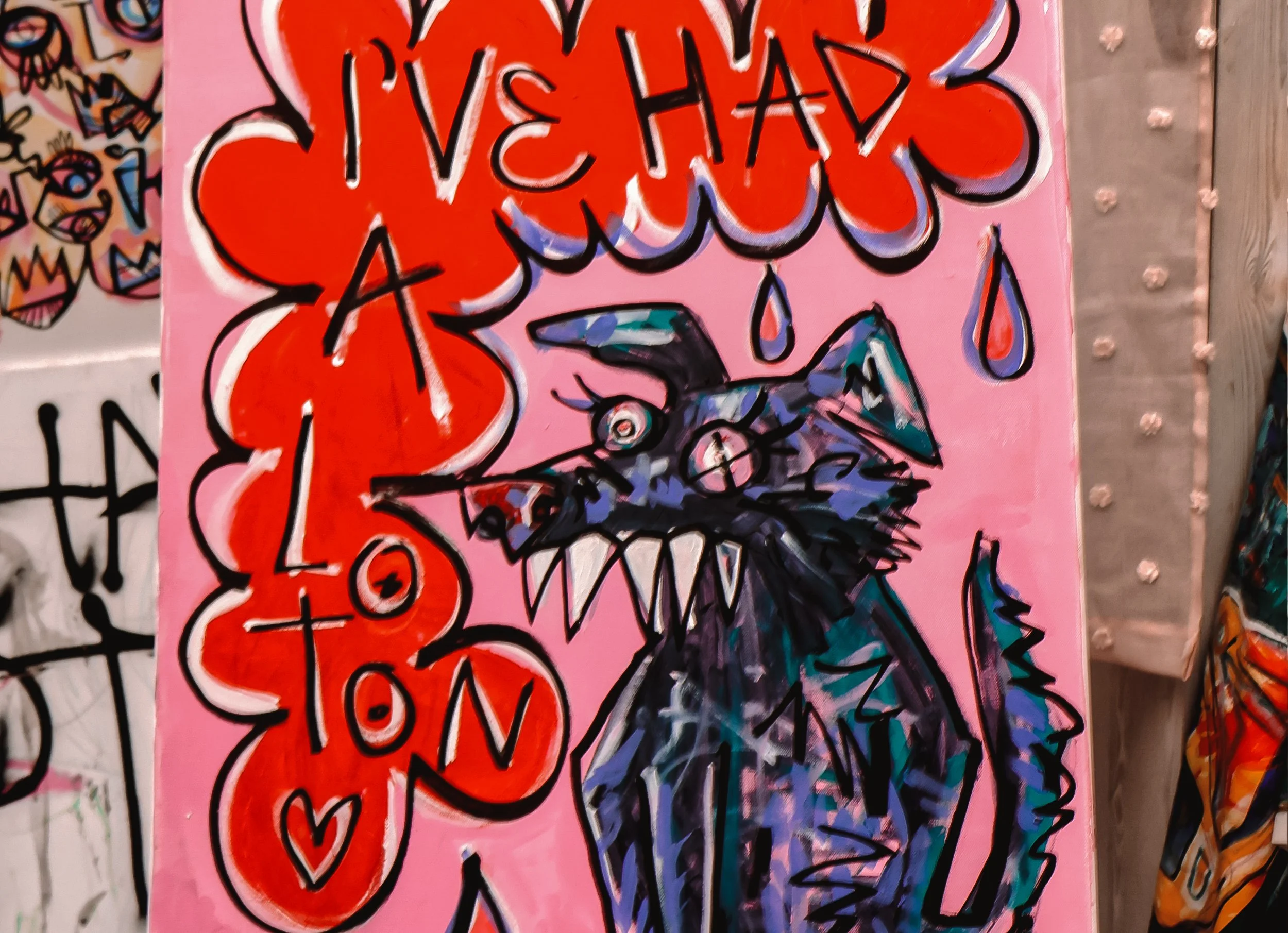 HAVE YOU HAD A DOG ON (2) ORIGINAL PAINTING