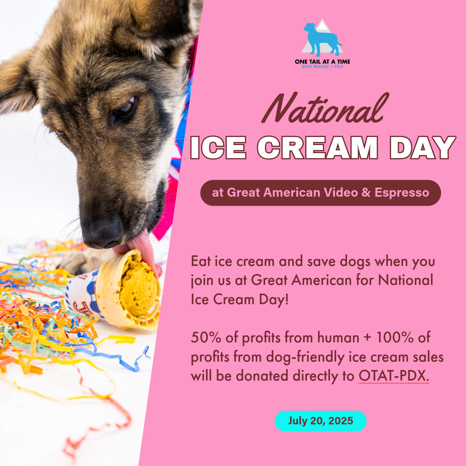 National Ice Cream Day with Great American Video + Espresso