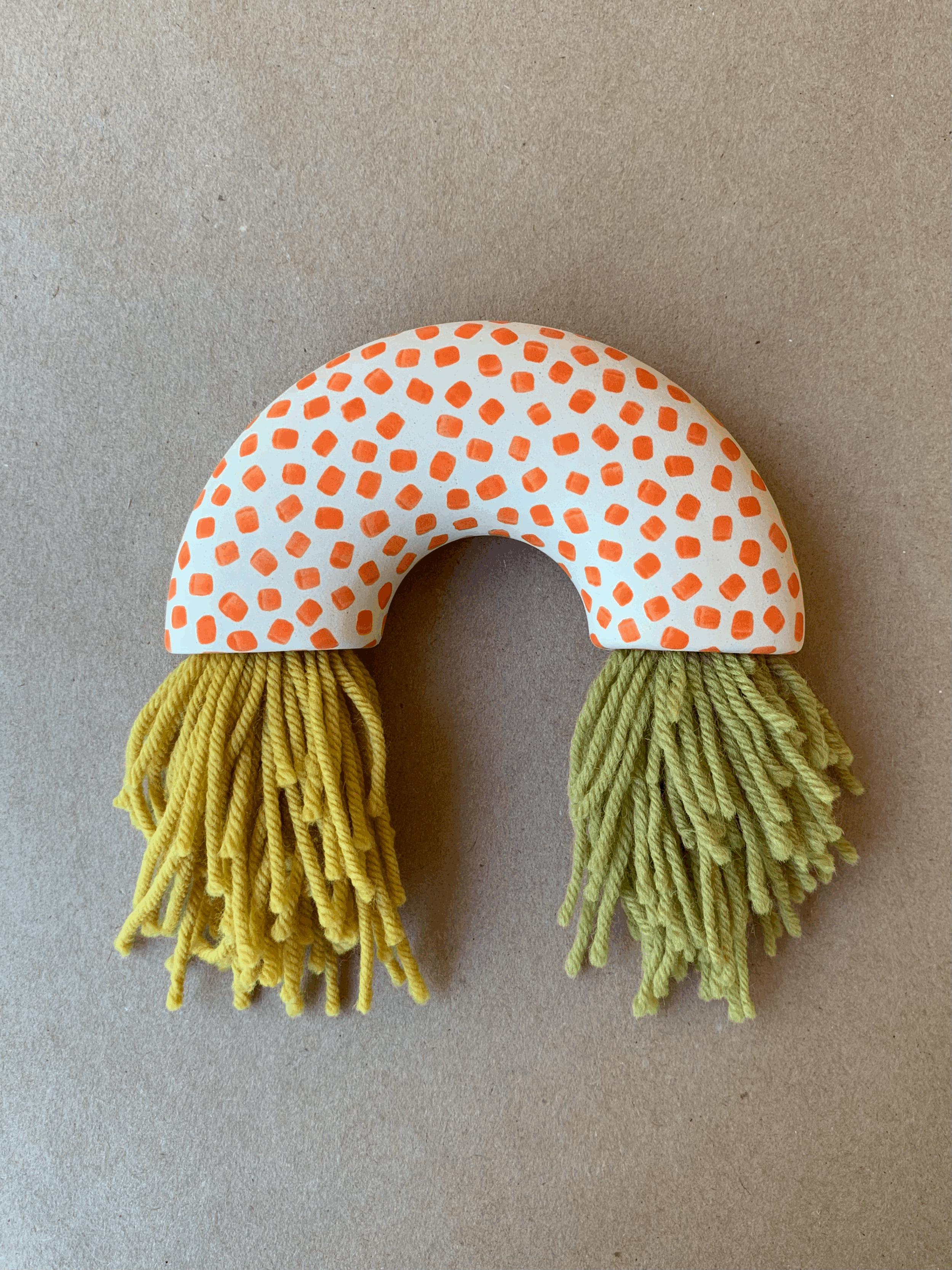 Wall Sculpture - Orange Confetti