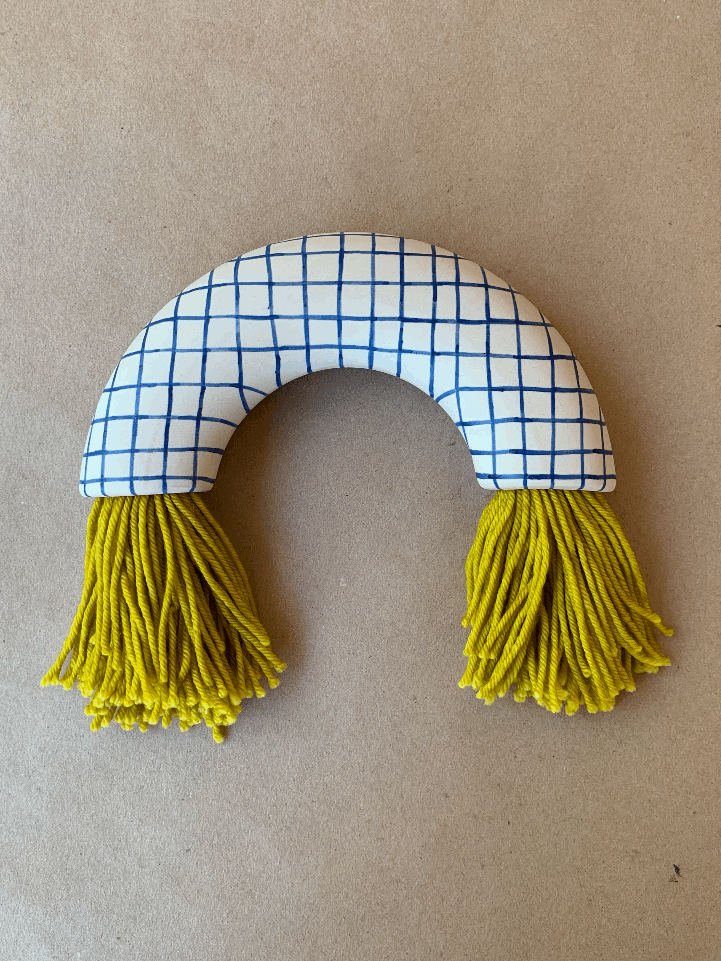 Wall Sculpture - Cobalt Grid