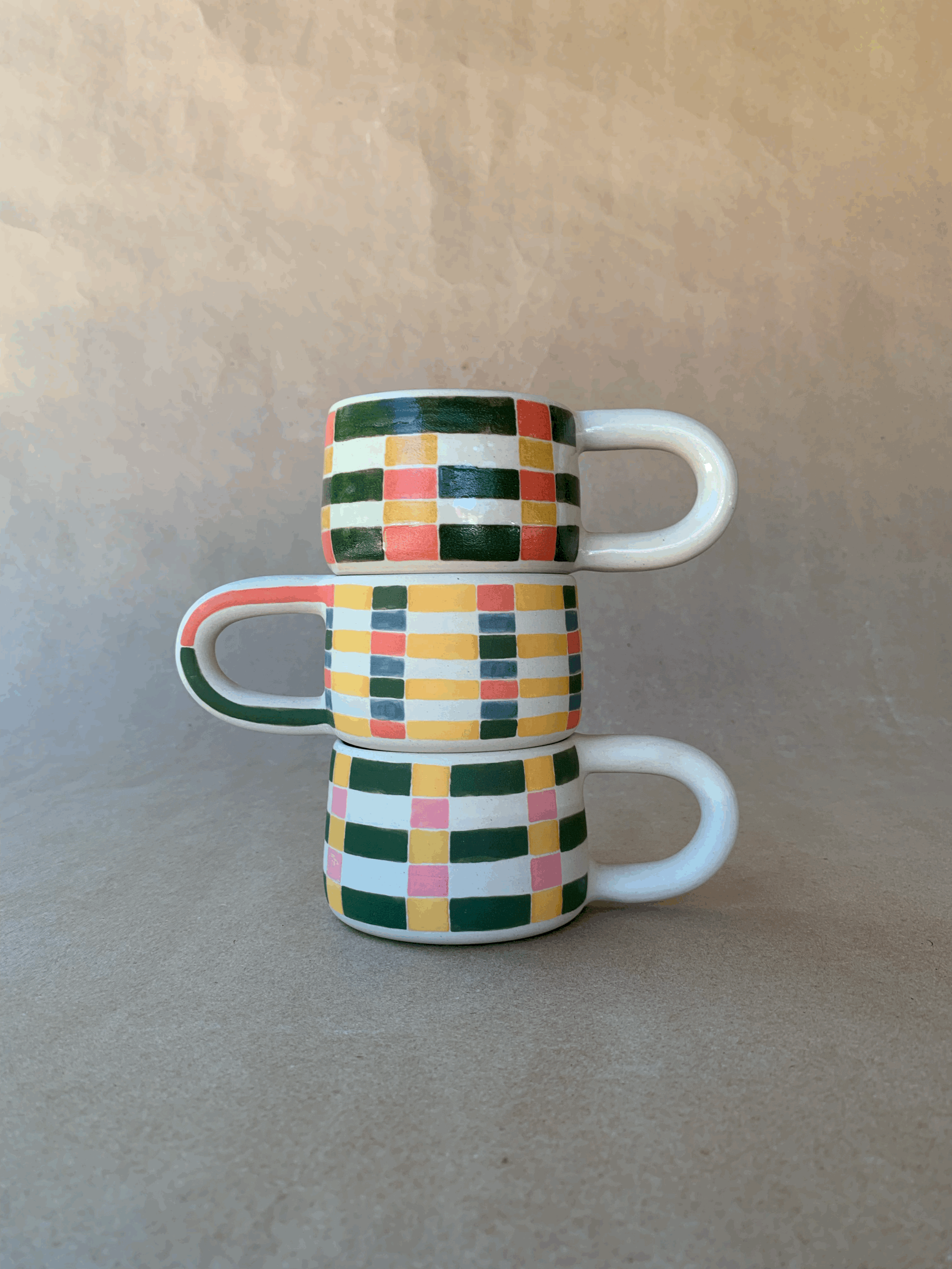 Plaid Mugs