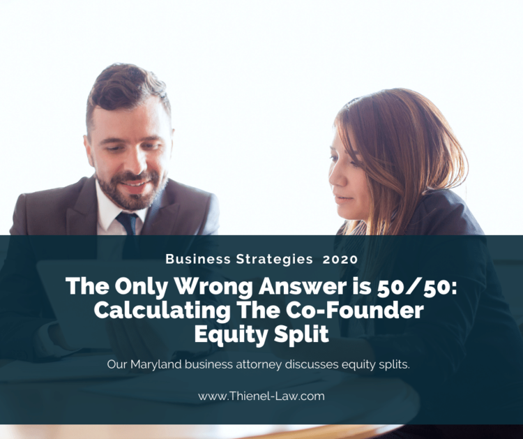 The Only Wrong Answer is 50/50: Calculating The Co-Founder Equity Split
