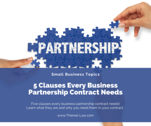 5 Clauses Every Business Partnership Contract Needs