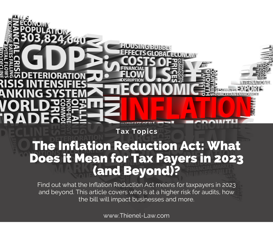 The Inflation Reduction Act: What Does it Mean for Tax Payers in 2023