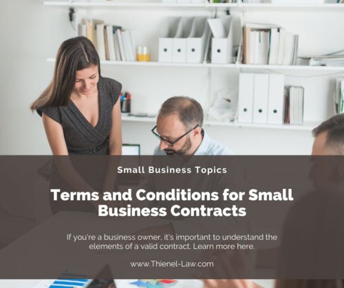 Terms and Conditions for Small Business Contracts