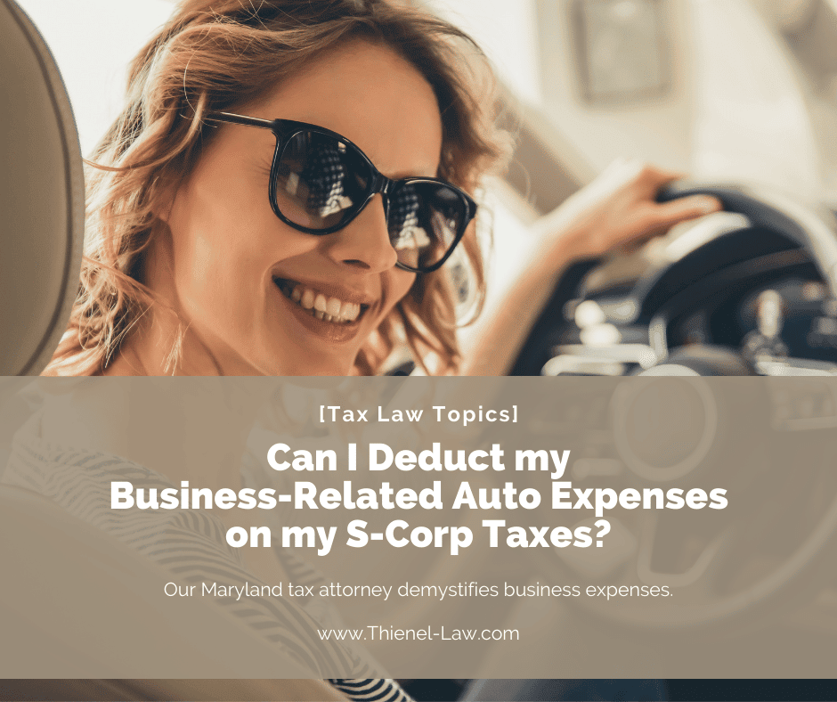 [UPDATED] Can I Deduct my BusinessRelated Auto Expenses on my SCorp