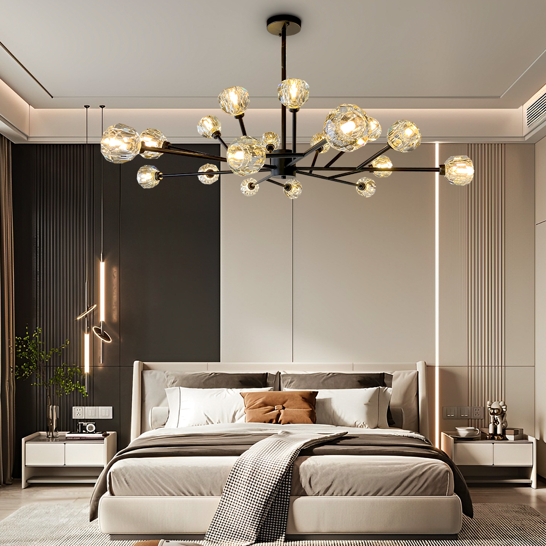 18-Light Crystal Ball Chandelier DS-TY89 — EFperfect