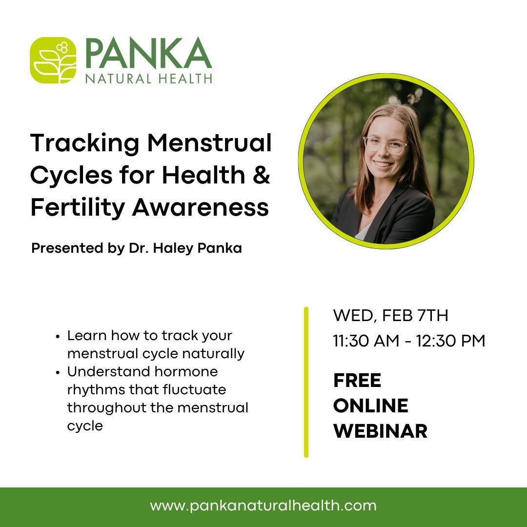 Join Dr. Haley for this free virtual event as she dives into the details of the menstrual cycle and hormonal rhythms. ⁠
⁠
Learn about hormone fluctuations that occur throughout the menstrual cycle, and how to track your cycle naturally. ⁠
⁠
Gaining a