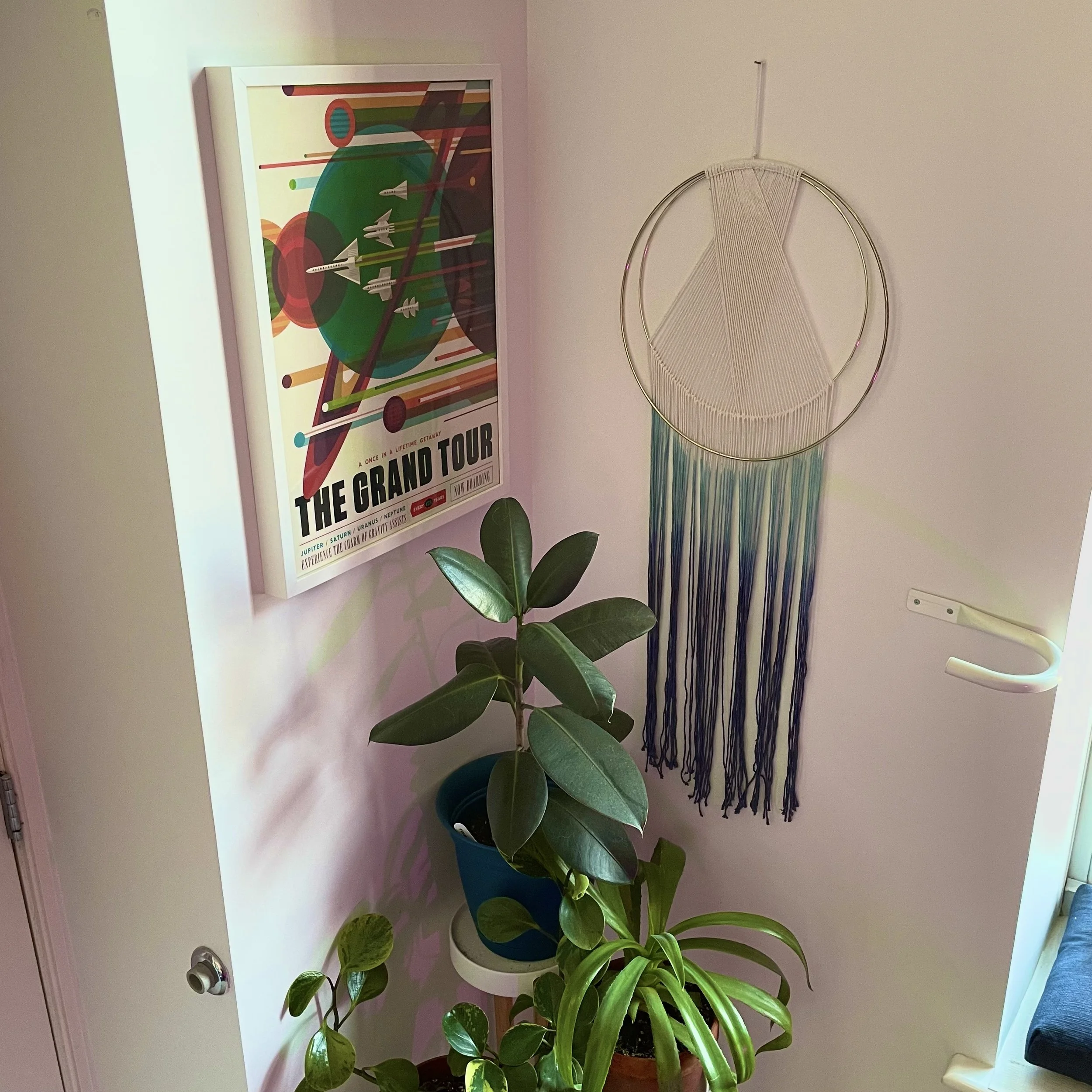 DIP DYE HOOP - Strung & Dyed by Me