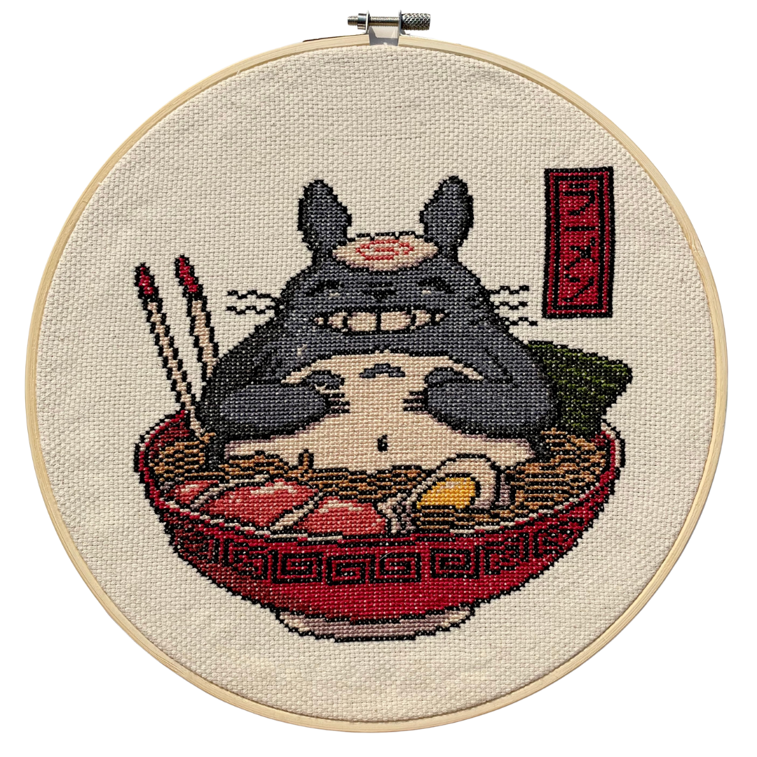 RAMEN TOTORO (Pattern from CreateYourDesire on Etsy)
