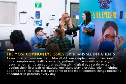 The Most Common Eye Issues Opticians See in Patients