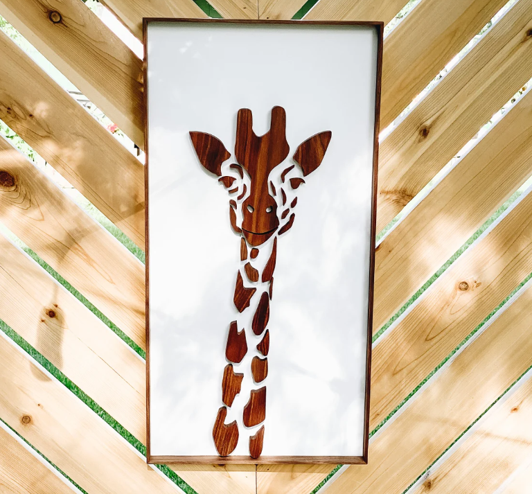 Giraffe in Walnut