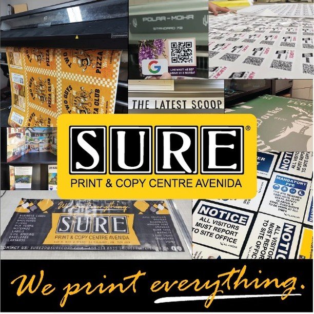 Need some business cards? We got you. Brochures? Already on it. Custom lanyards? You betcha!
.
Make your print order today at: sure20@surecopy.com 🎉
