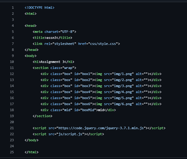 website html