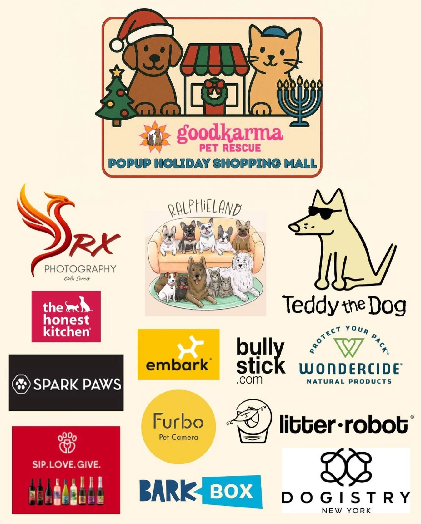 🎁✨ LAST-MINUTE HOLIDAY GIFTS THAT GIVE BACK! ✨🎁

Still shopping for the paw-fect presents? 🐾💝 Our Good Karma Pet Rescue Pop-Up Holiday Shopping Mall has you covered &mdash; and every purchase helps save lives!

Shop amazing brands we love (and us