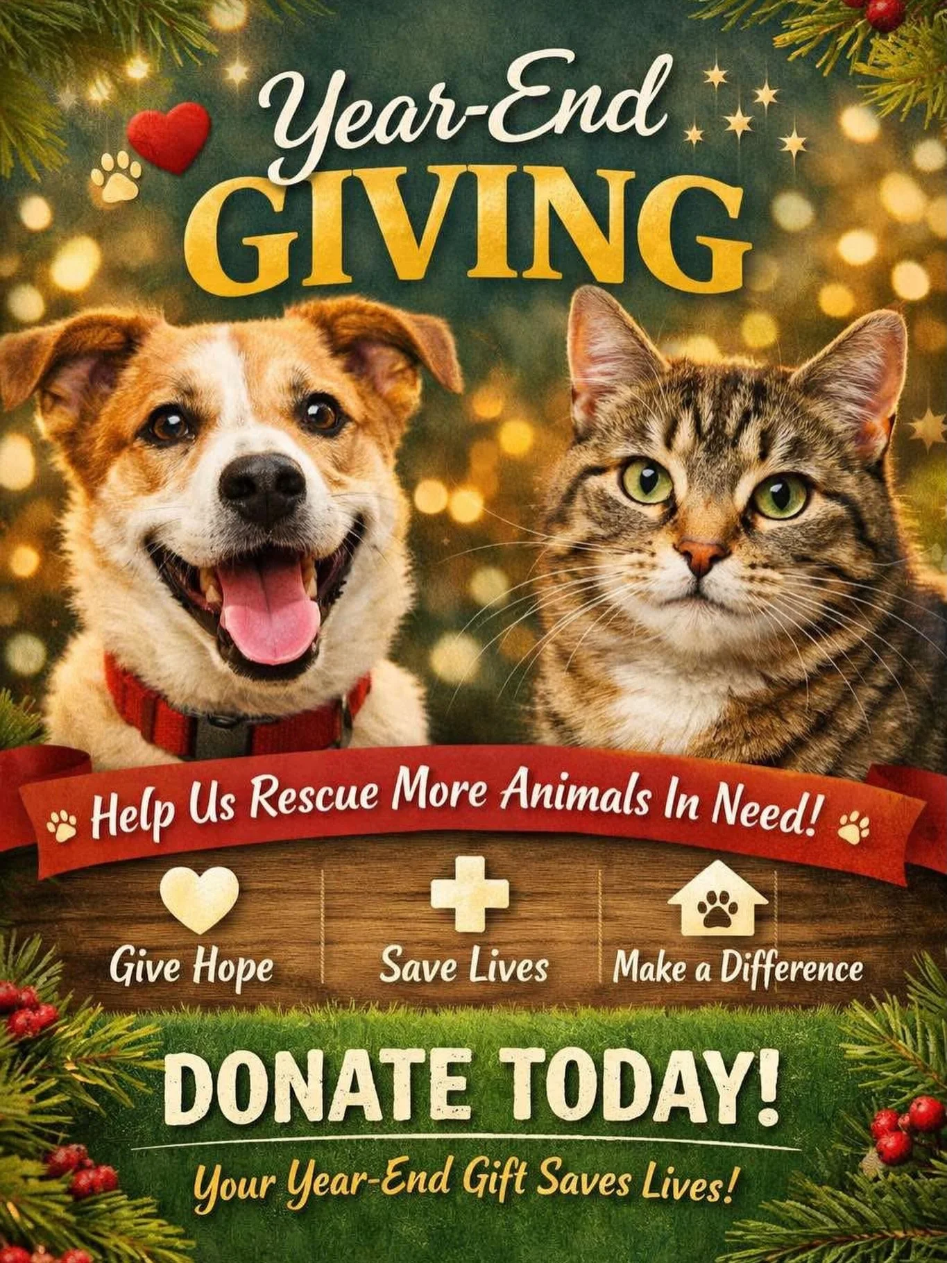 🎊 HELP US RING IN 2026! 🎊

What a year it&rsquo;s been! Thanks to you, we saved over 900 animals in 2025 &mdash; and our hearts are still exploding. 🙀❤️

Now let&rsquo;s end the year with a BANG and kick off 2026 on the right paw! 🐾✨ We&rsquo;re 