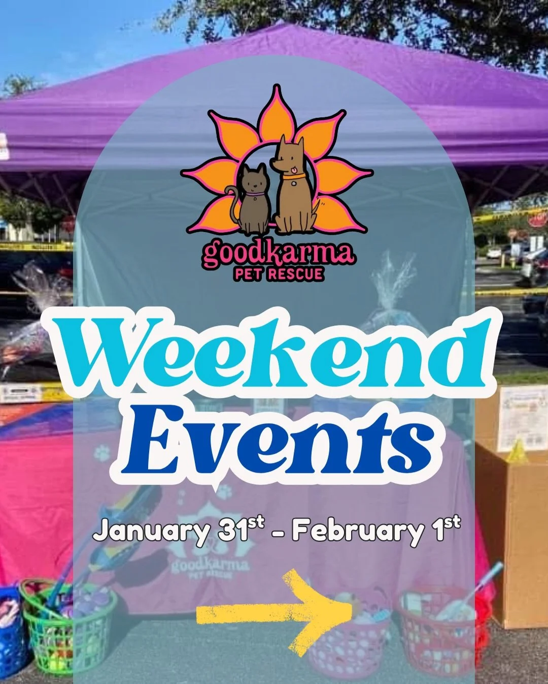🐾 Weekend Fun + Furry Friends! Check out our events:

Looking for some paw-some weekend plans? 🌤️ Whether you&rsquo;re a dog lover, a cat enthusiast, or both, we&rsquo;ve got you covered with three amazing events full of wagging tails and purrs!

?