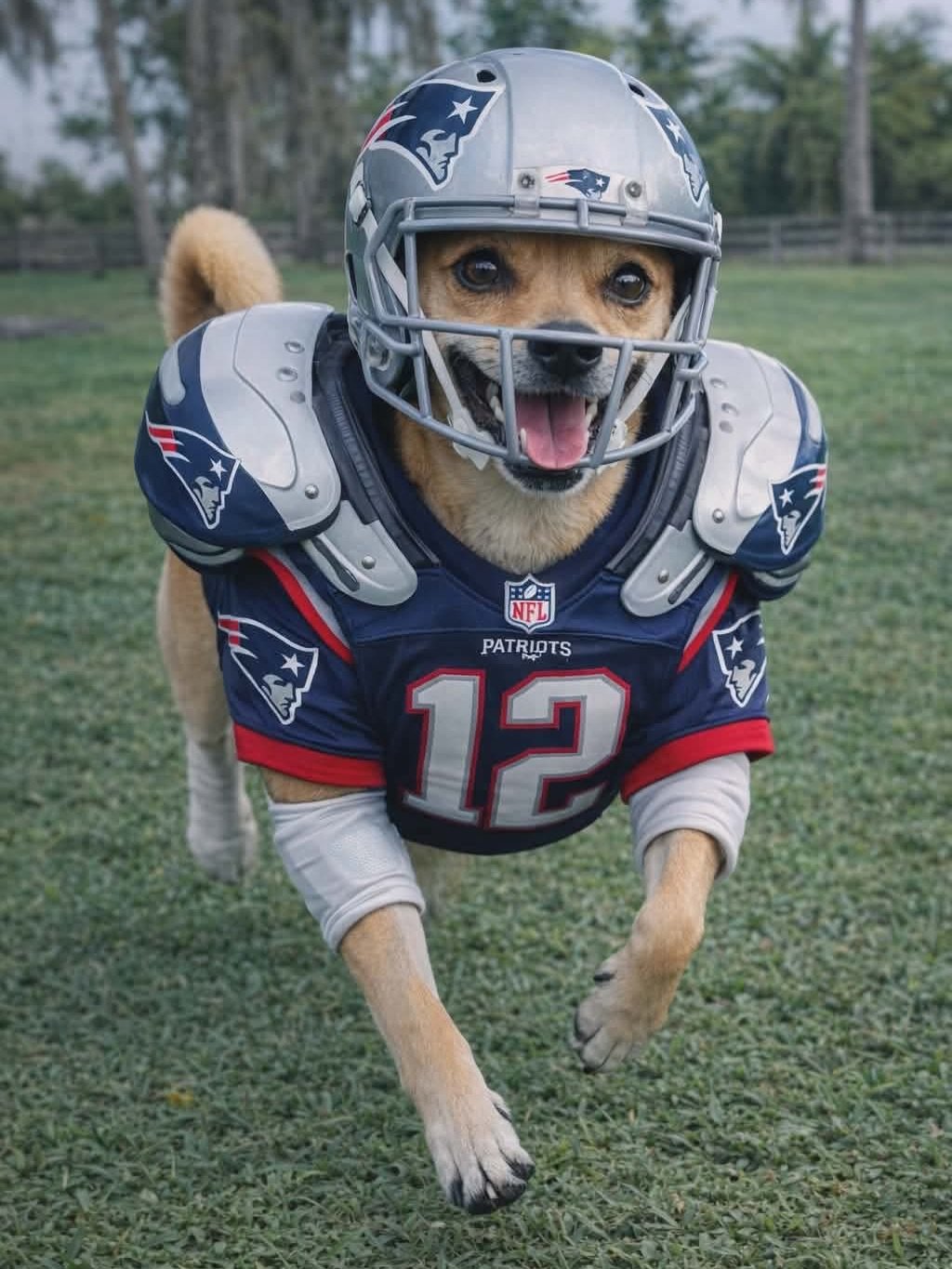 The Many Lives of Hero

Week 1: Hero, Football Star 🌟

🏈 Super Bowl Sunday fun!
Who do you want to win tonight &mdash; New England Patriots or Seattle Seahawks?
And more importantly&hellip; which team do you think suits Hero best? 👀🐶 

When Super