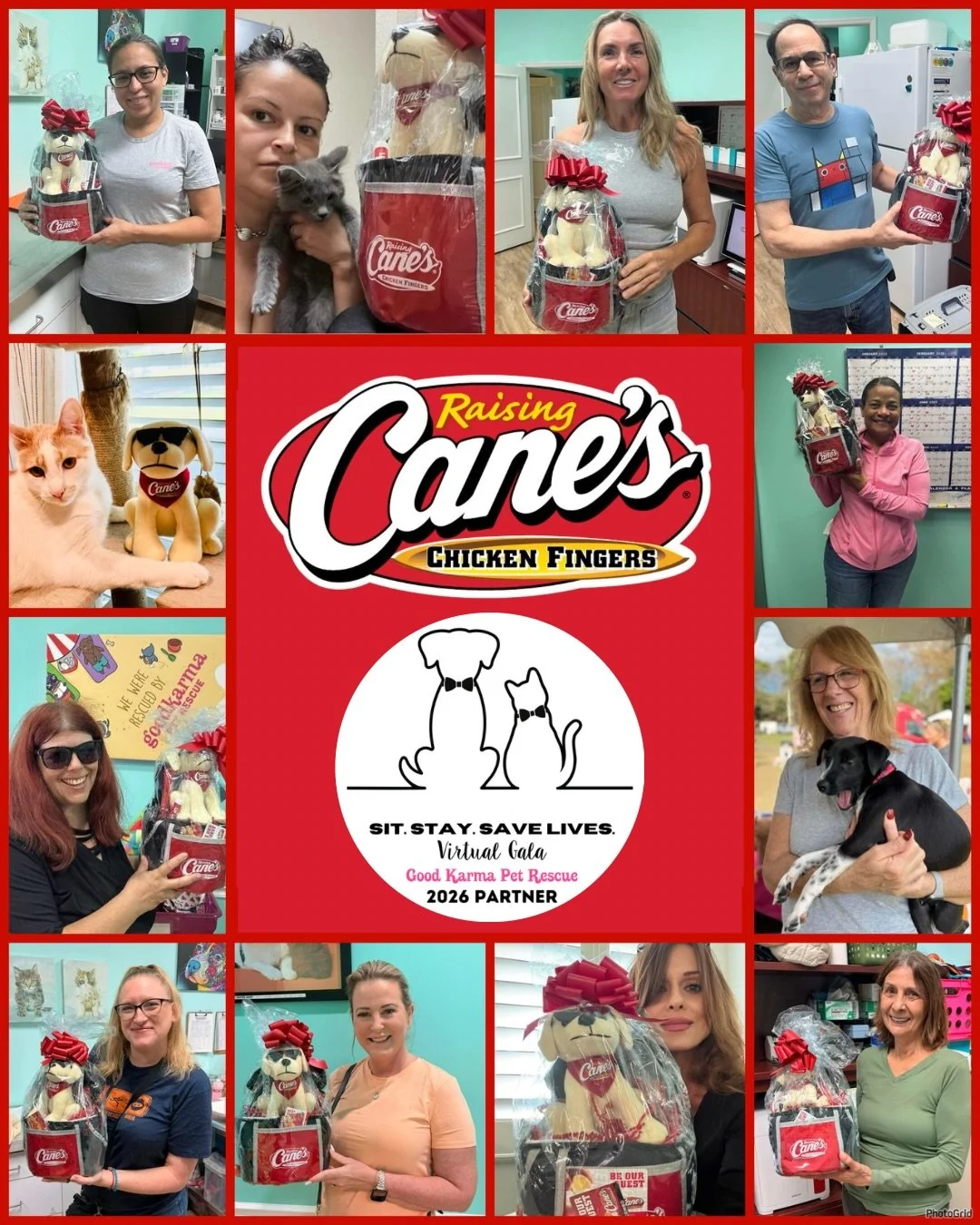 🌟🐾 Gala Partner Highlight: Raising Cane&rsquo;s 🐾🌟

We are so grateful to have @raisingcanes as a continued supporter of Good Karma Pet Rescue and our Sit. Stay. Save Lives. Virtual Gala!

Since our second year, Raising Cane&rsquo;s has shown up 
