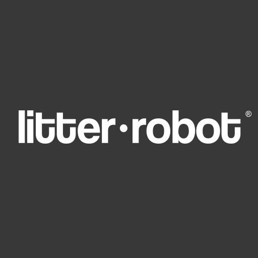 Litter-Robot logo on a dark background.