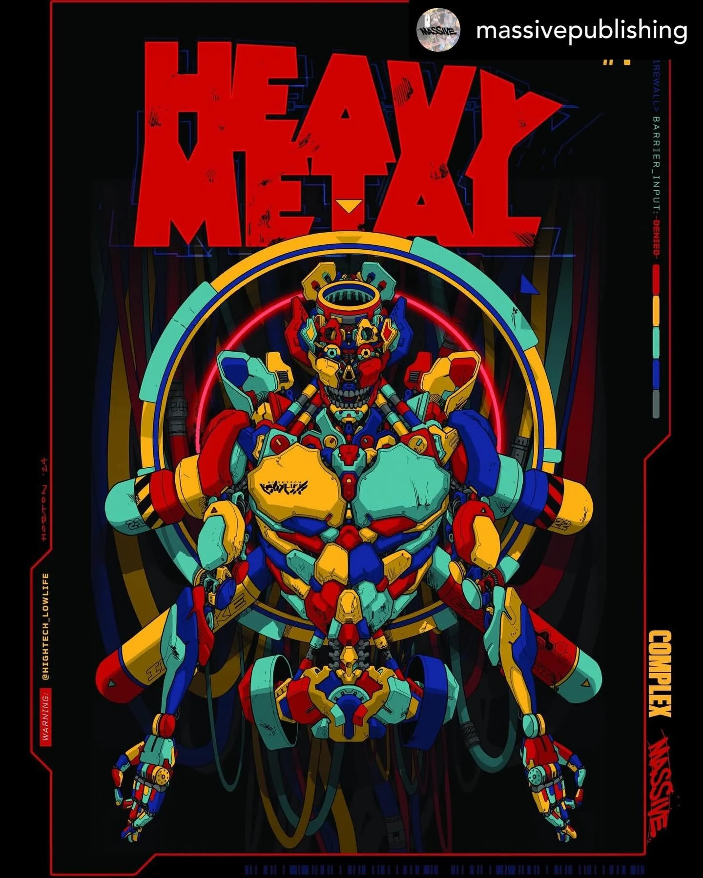 🔁@massivepublishing FOC ALERT: HEAVY METAL MAGAZINE #1 HC LIMITED EDITION! Pre-order now at your local comic book store, order code: 0426MP0911 👀🔥

Cover by @hightech_lowlife 

Heavy Metal Magazine Issue #1 is reborn in this exclusive hardcover co
