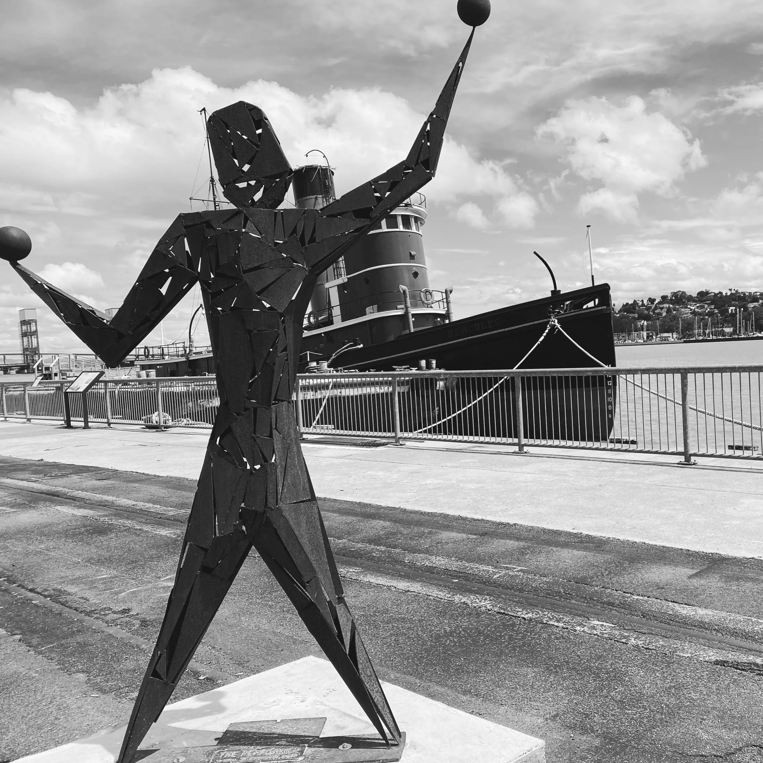 We welcome to Mare Island, &ldquo;The Performer&rdquo; by Jeff Owen @jeffowenartworks 
.
The Mare Island Artyard is entering its 6th year of showcasing public art at a most unique and fitting environment 
.
Brought to you by Local Edition Creative an
