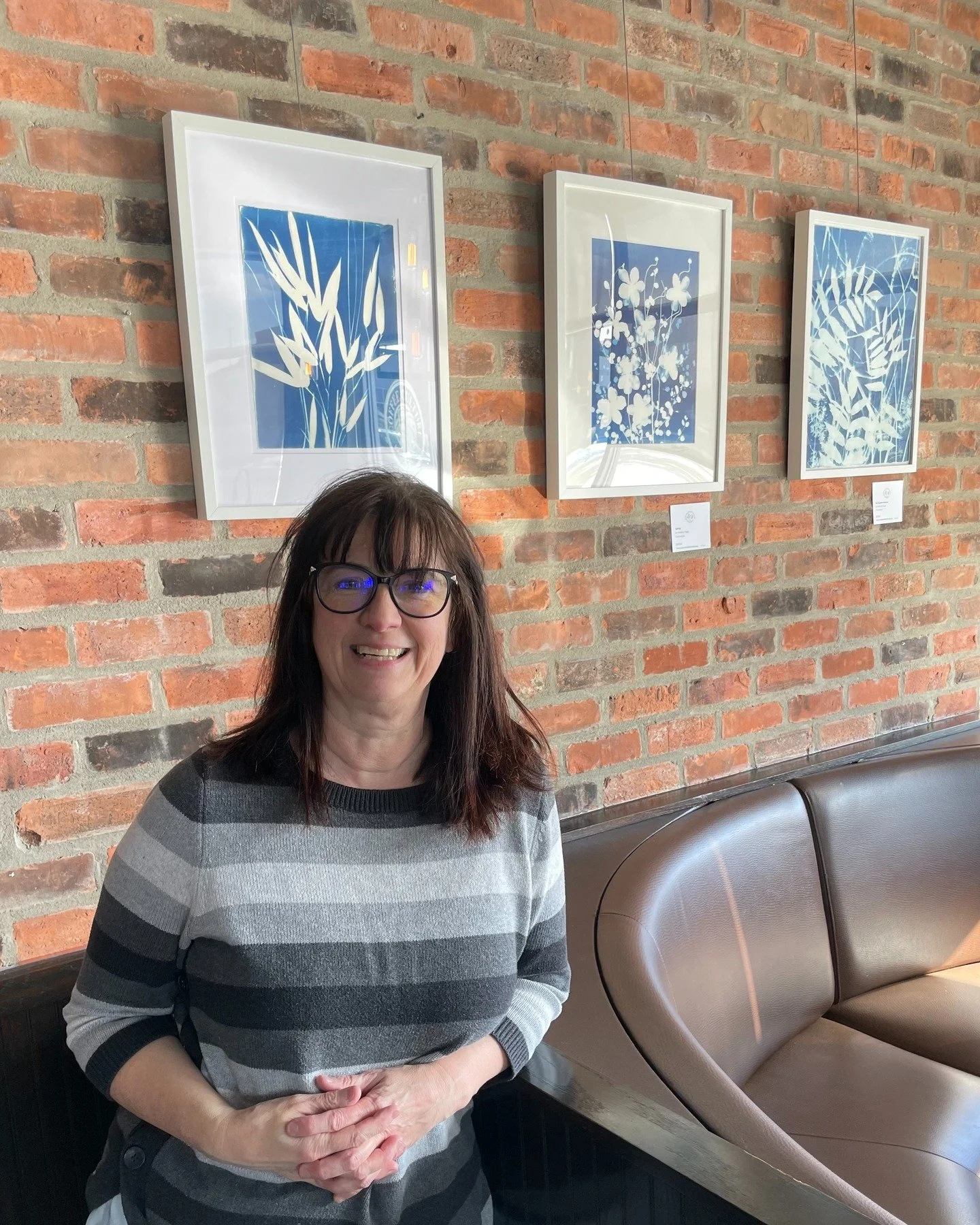 If you&rsquo;re in Alliston, stop by @coffeeculturecafe to see my current exhibition featuring my Bohemian in Blue Print Collection. Come experience the magic of blue while enjoying a warm coffee in a cozy caf&eacute; during this cold winter. 💙💙💙

