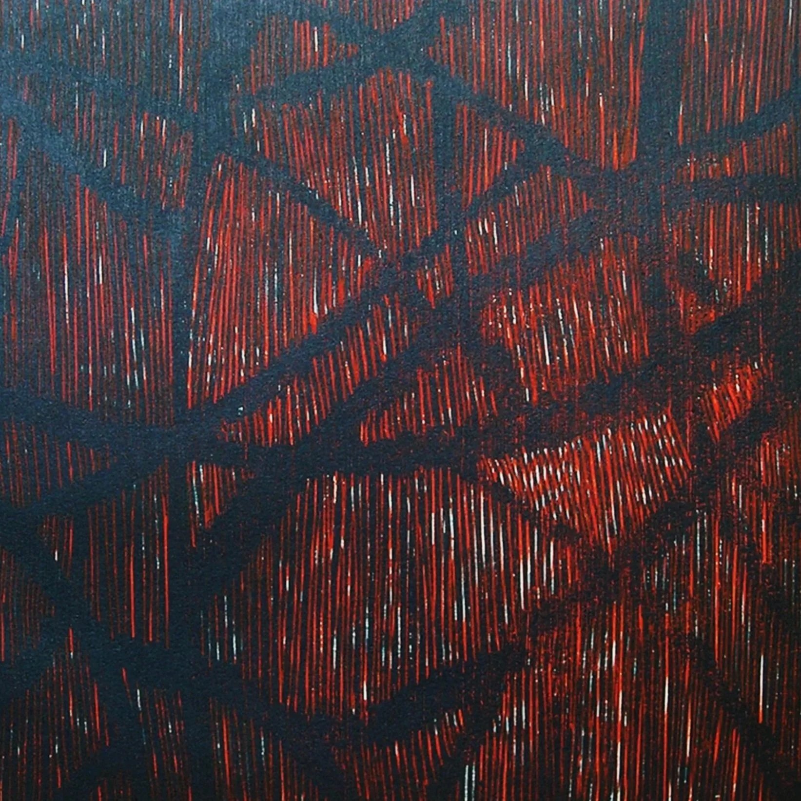 The Space in Between lll - Woodcut