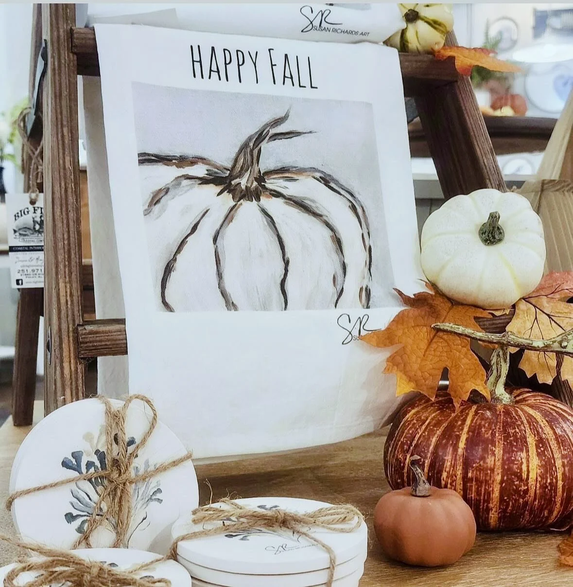 Fall is finally in the air and these (IN STOCK) towels in the kitchen! Happy fall friends! Loving the places you are styling your towels. 

#falldecor #whitepumpkindecor #pumpkindecor #whitepumpkin #fallkitchendecor #fallkitchentowels #fallkitchen