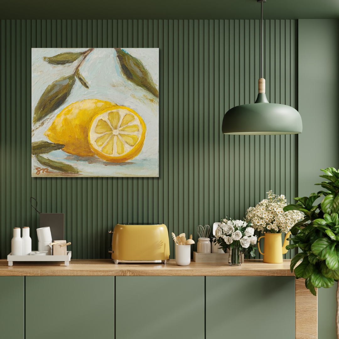 Fresh lemons green kitchen.png
