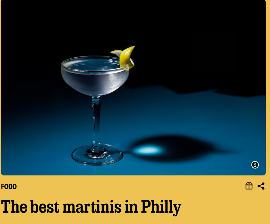 The best martinis in Philly