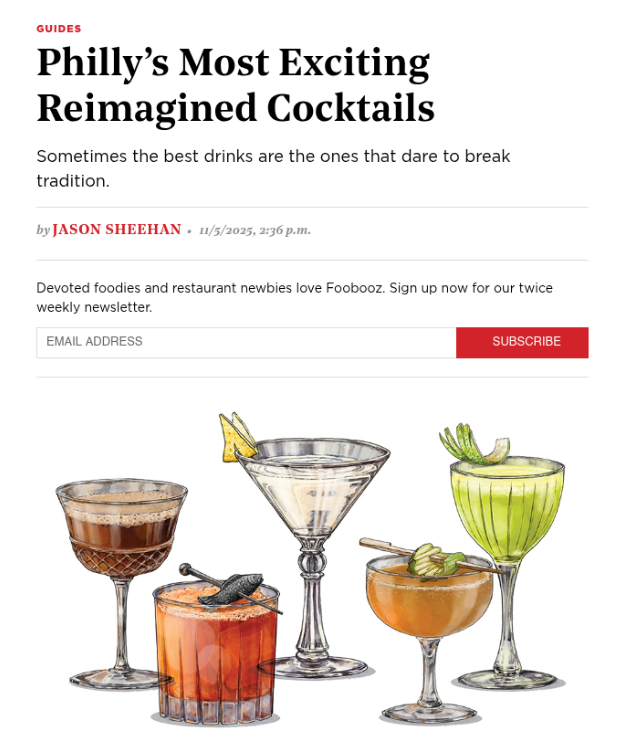 Philly'a Most Exciting Reimagined Cocktails