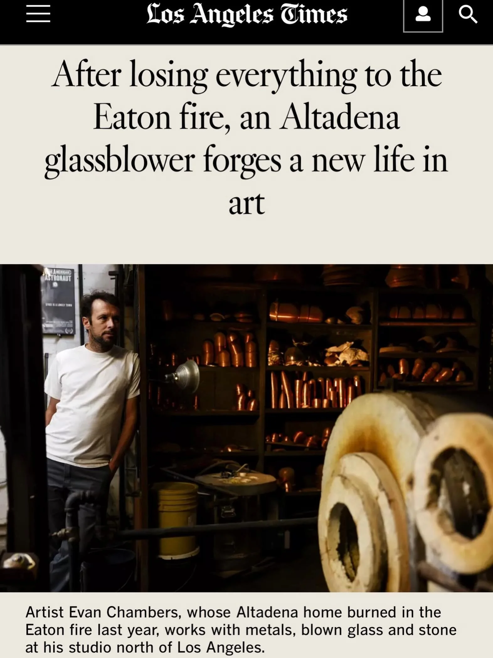 Thanks @cristufur for a great interview and @kayla.bartkowski for the photos. LA Times is lucky to have you both.  Also, thank you to everyone for all the support this past year. Also, @goldbugpasadena, who was also interviewed, just got a fresh batc