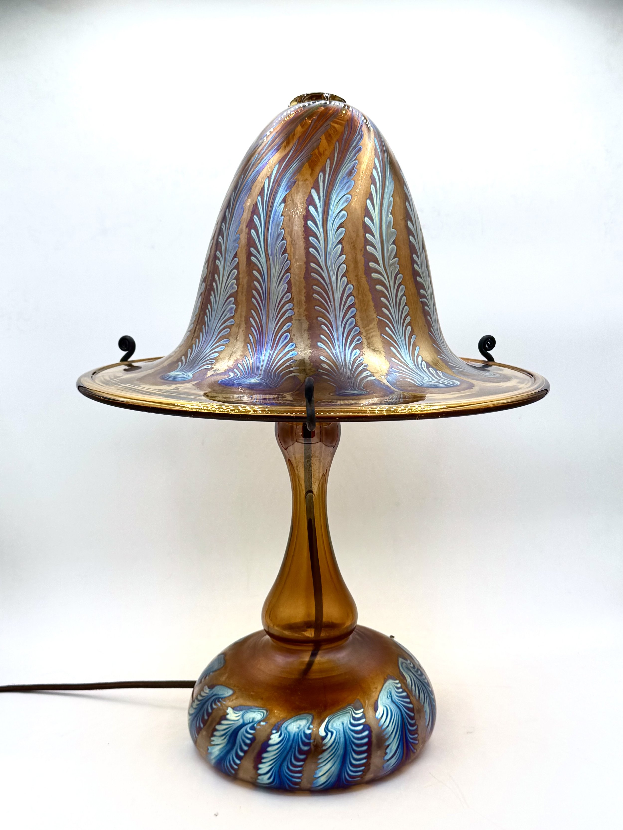 Amber Mushroom Lamp