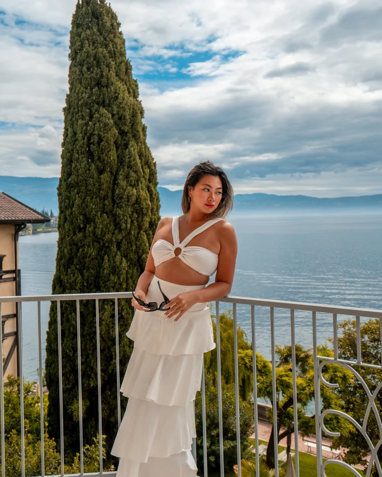 Fiona at Grand Hotel Fasano on Lake Garda, Italy
