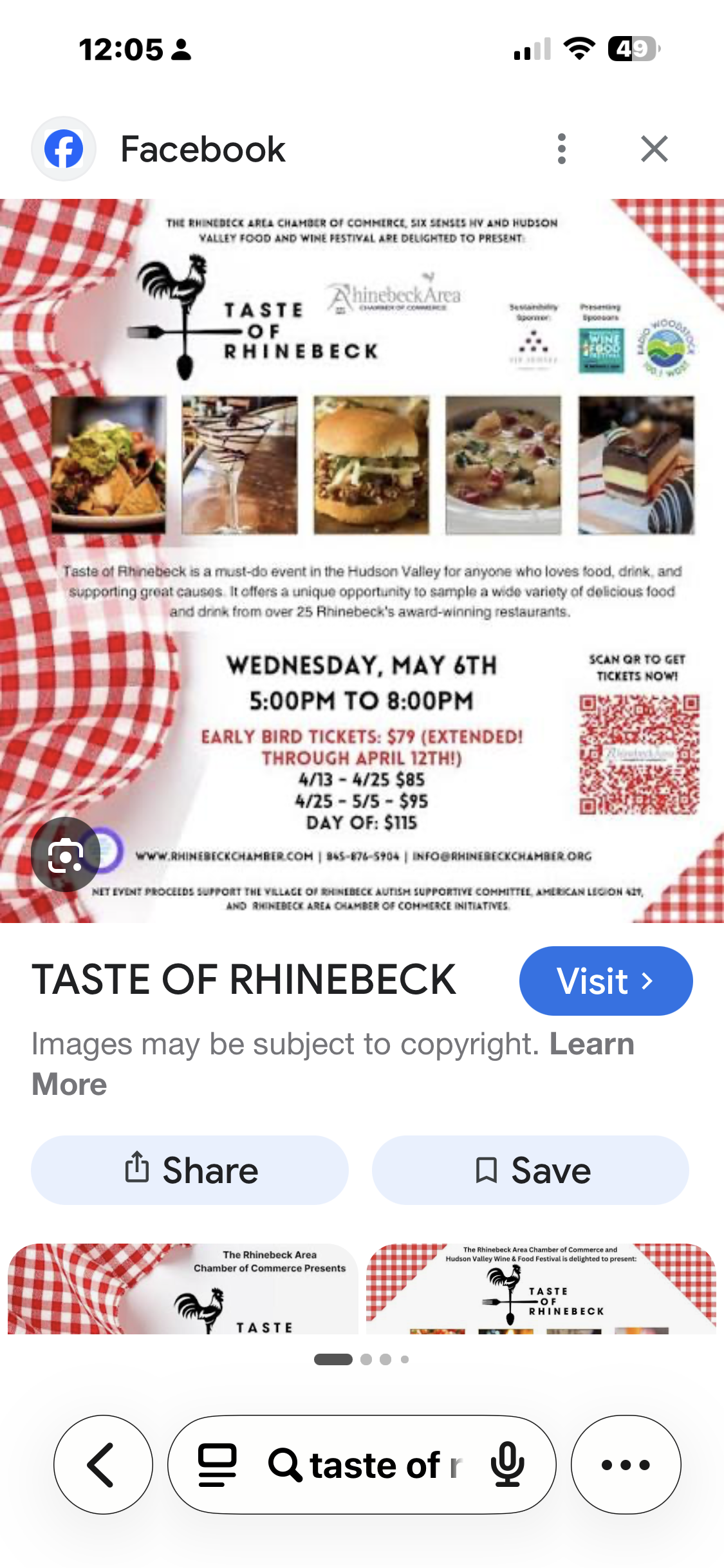 TASTE OF RHINEBECK EVENT 