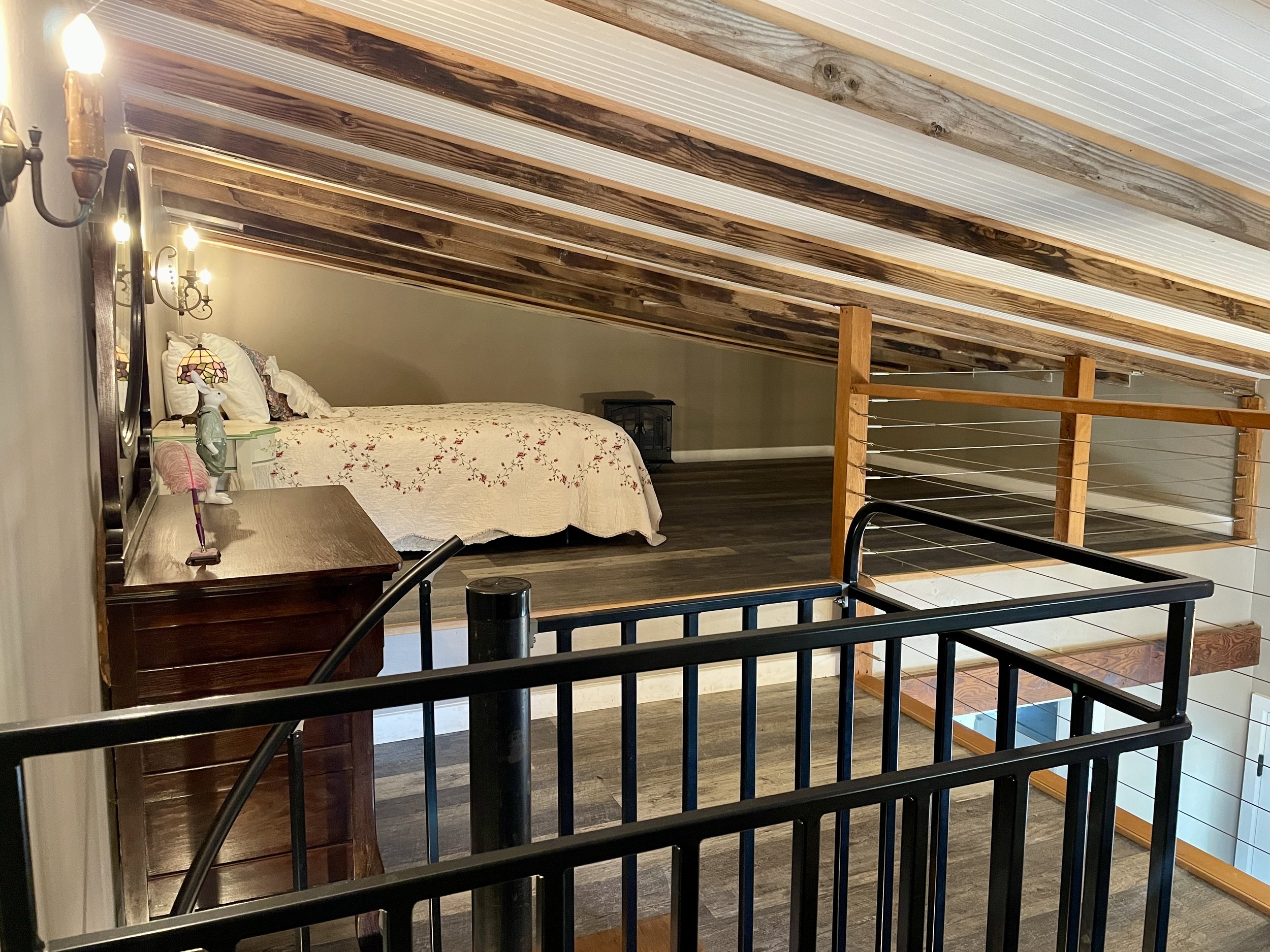 Hay Loft Apartment - loft bedroom