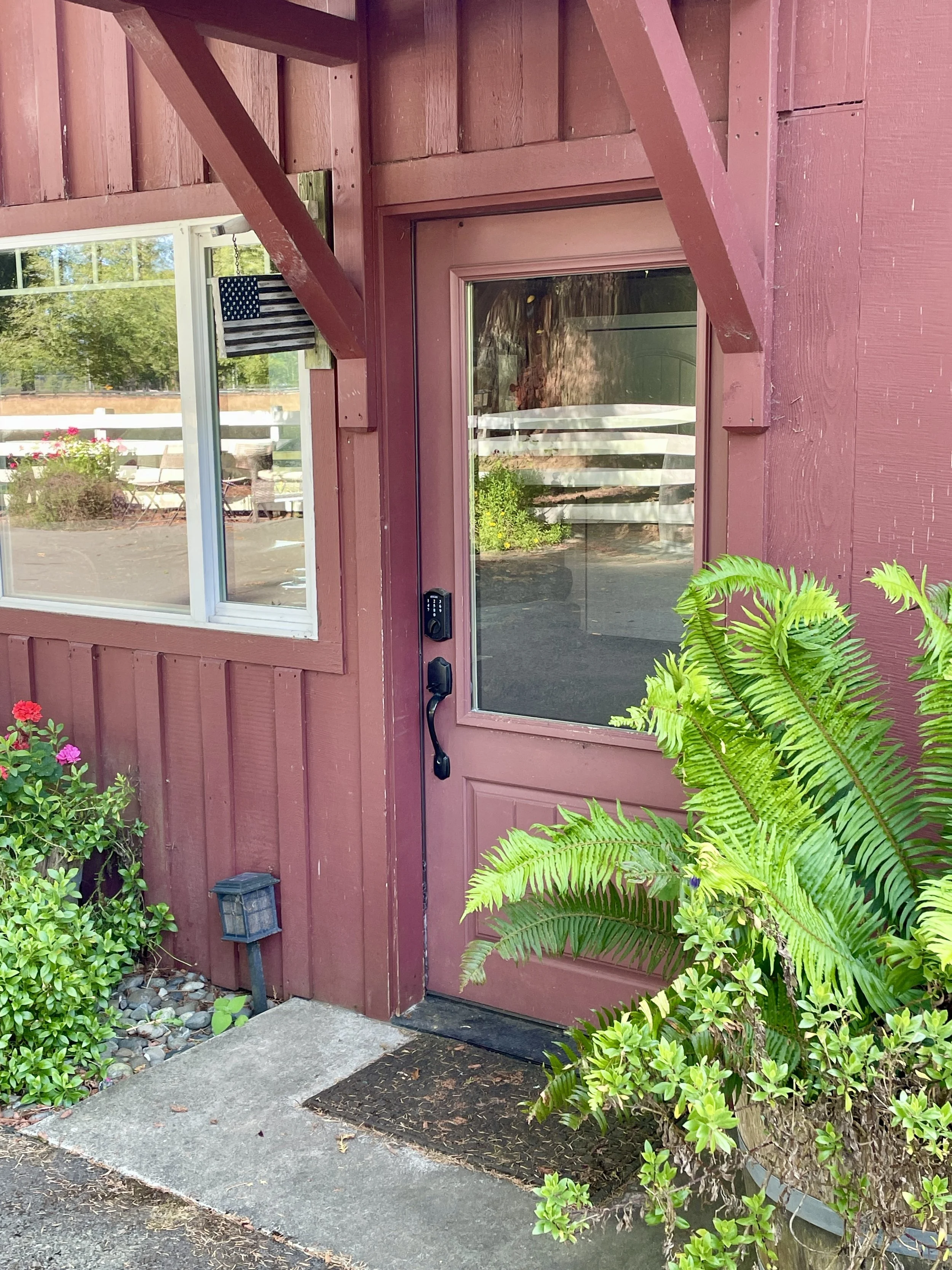 Hay Loft Apartment - front door