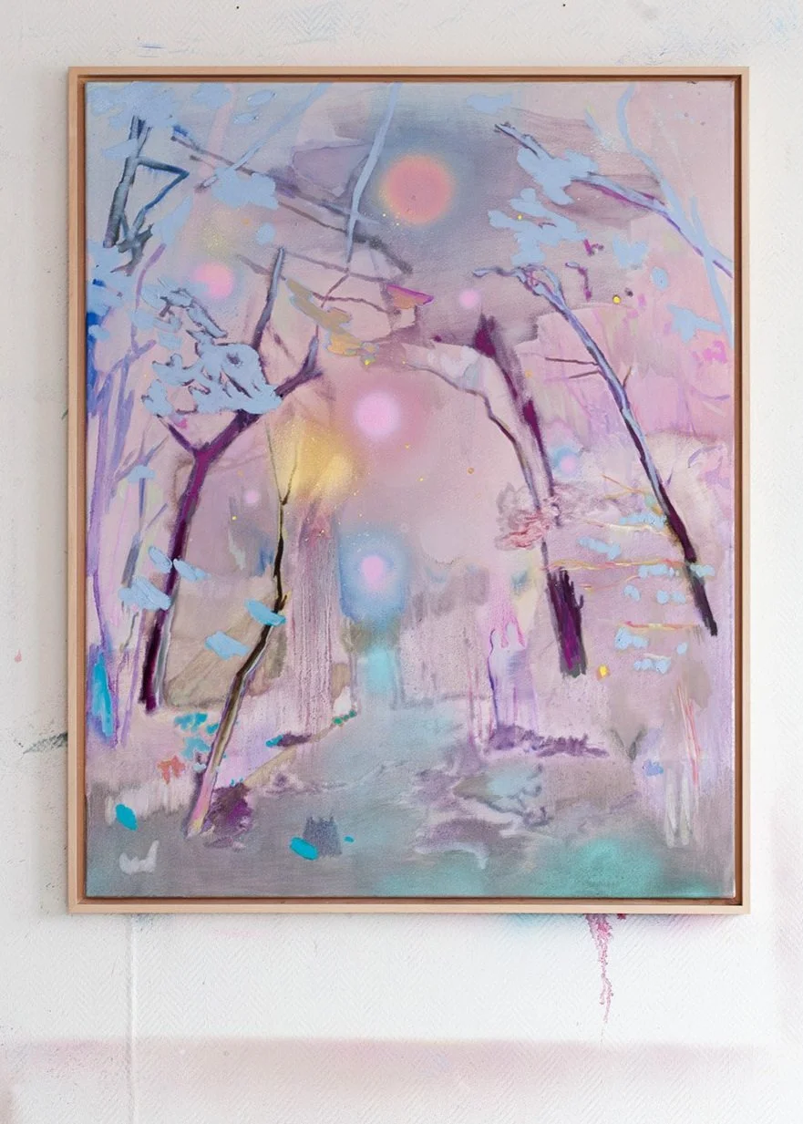"Dreams are my reality", 80x100cm, oil & acrylic spray paint on canvas, SOLD