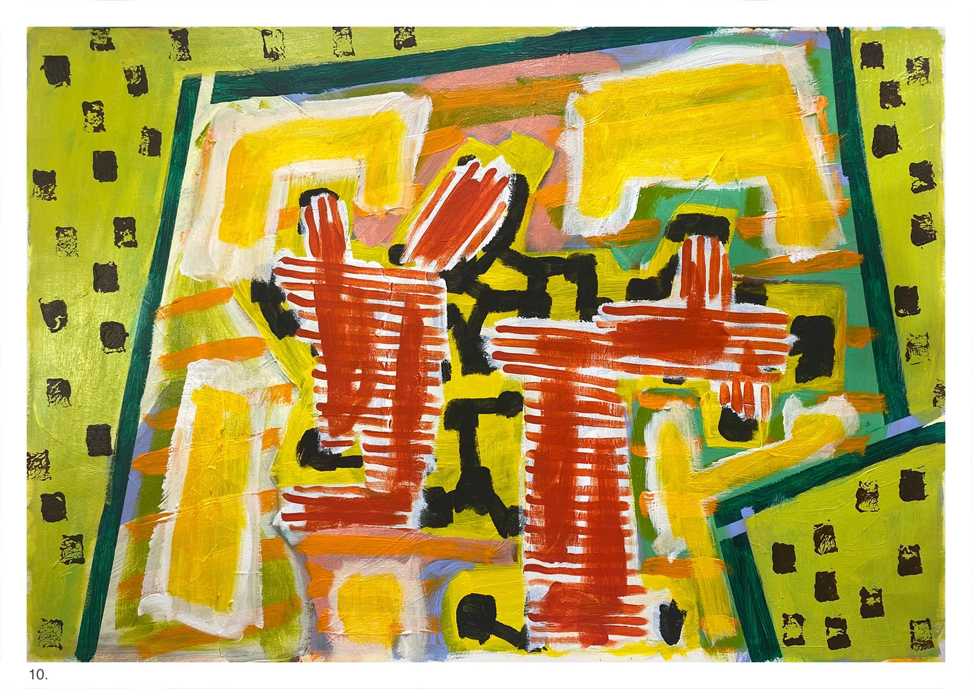 Untitled 10 Acrylic/ Mixed Media Framed 105 x 80 cm $1500