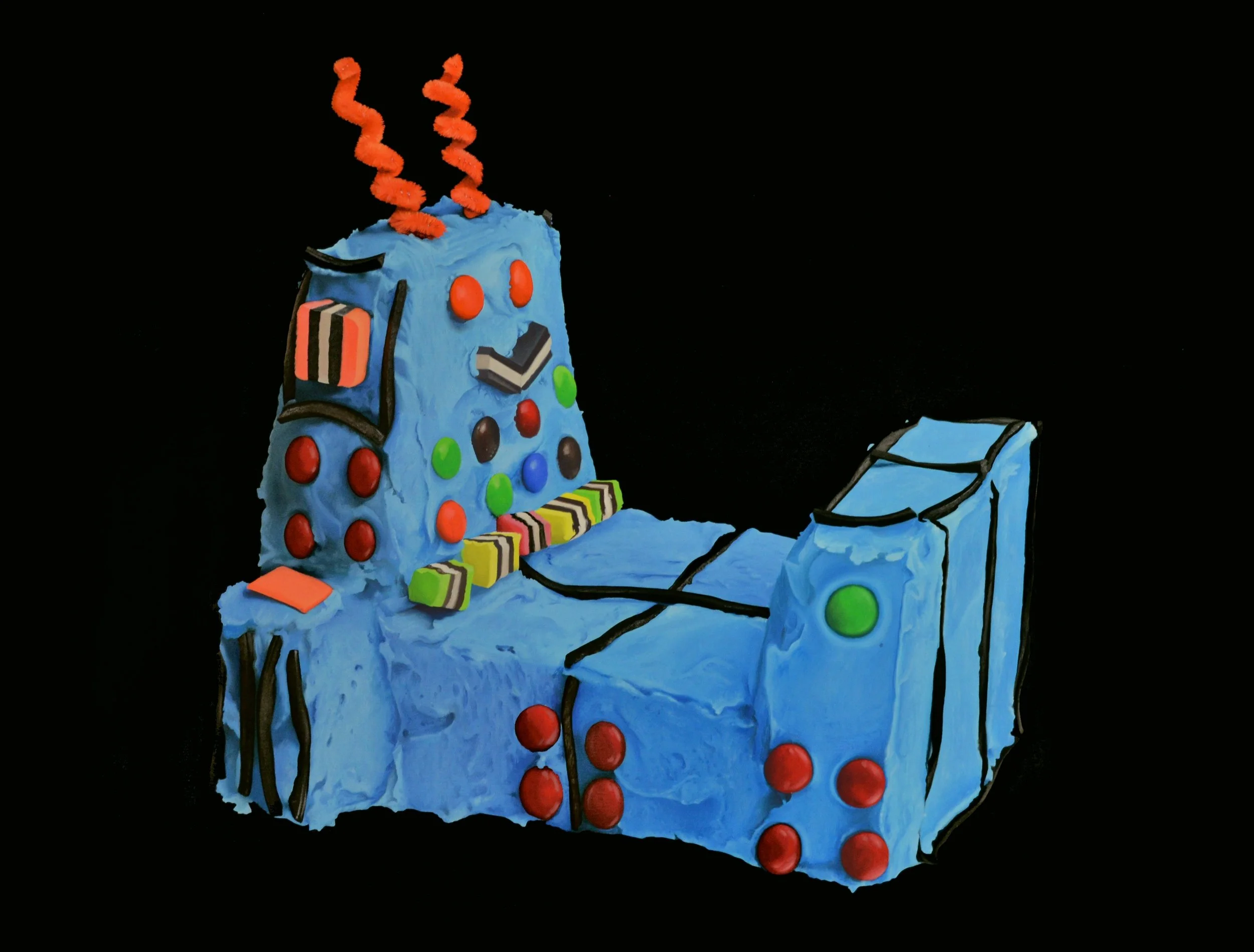 Robert robot cake
Oil on Canvas
76.2 x 102 cm
$4,200