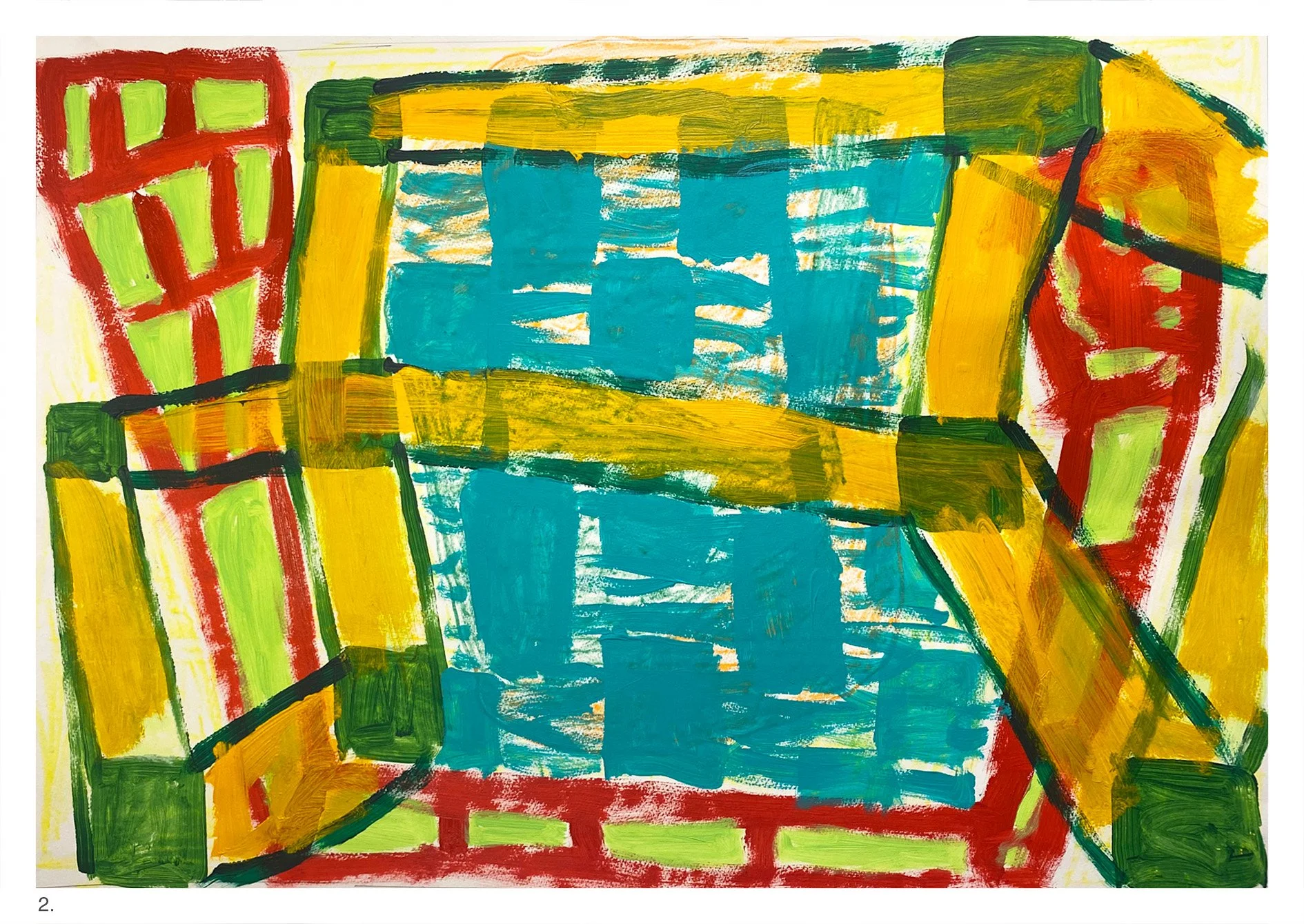 Untitled 2 Acrylic/ Mixed Media Framed 105 x 80 cm $1500