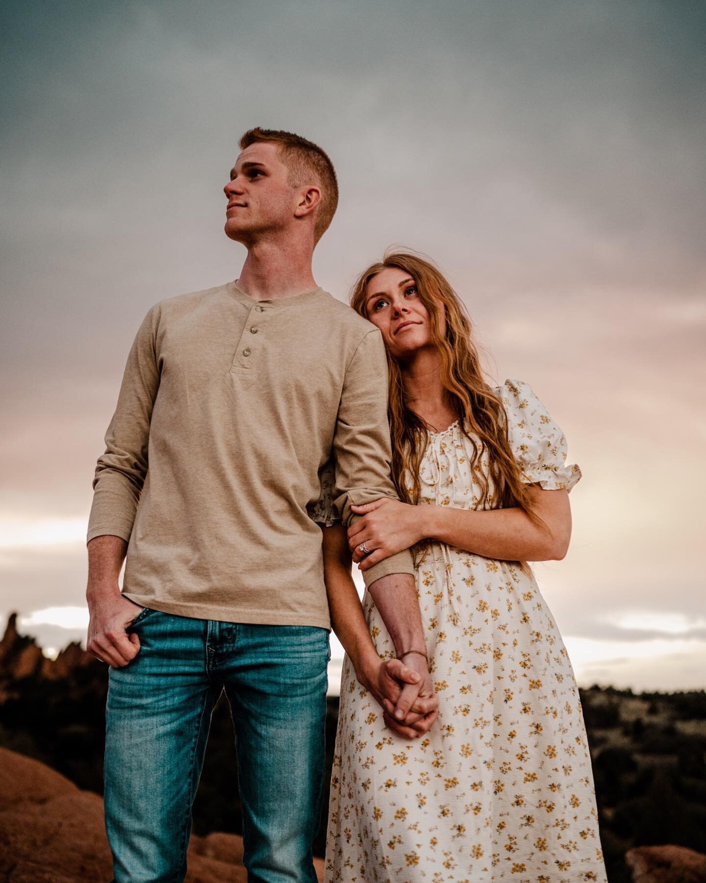 Caleb reached out to me a few weeks ago to book a surprise anniversary session for him and his wife for their one year anniversary trip out to Colorado, and I am SO glad that he did! Last night we were expecting to be stormed on but it ended up being