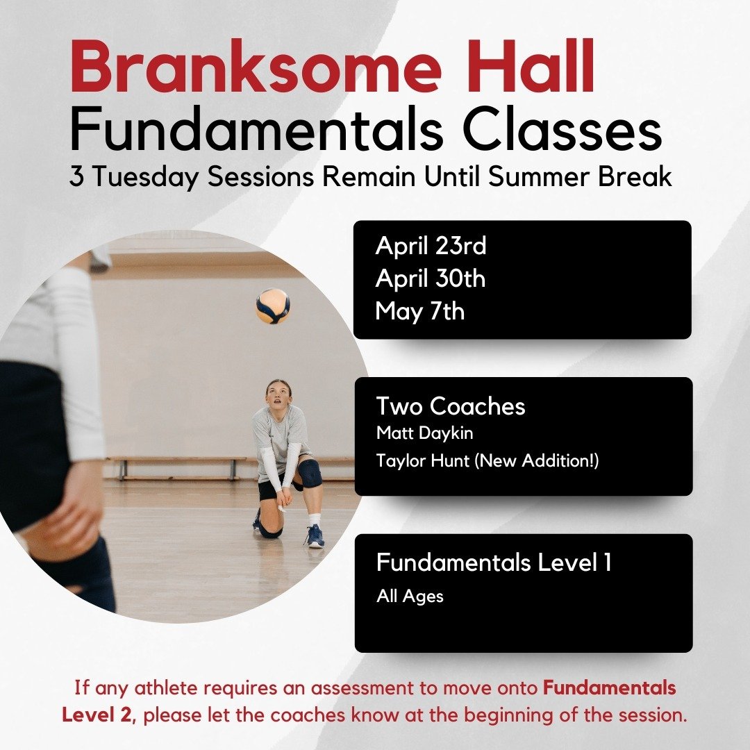 Our Branksome Hall sessions are approaching their summer break period. We have 3 classes remaining! For those 3 classes, we&rsquo;ve added a second coach, Taylor Hunt, to lend his expertise to all of the athletes attending. 

Want to improve your gam