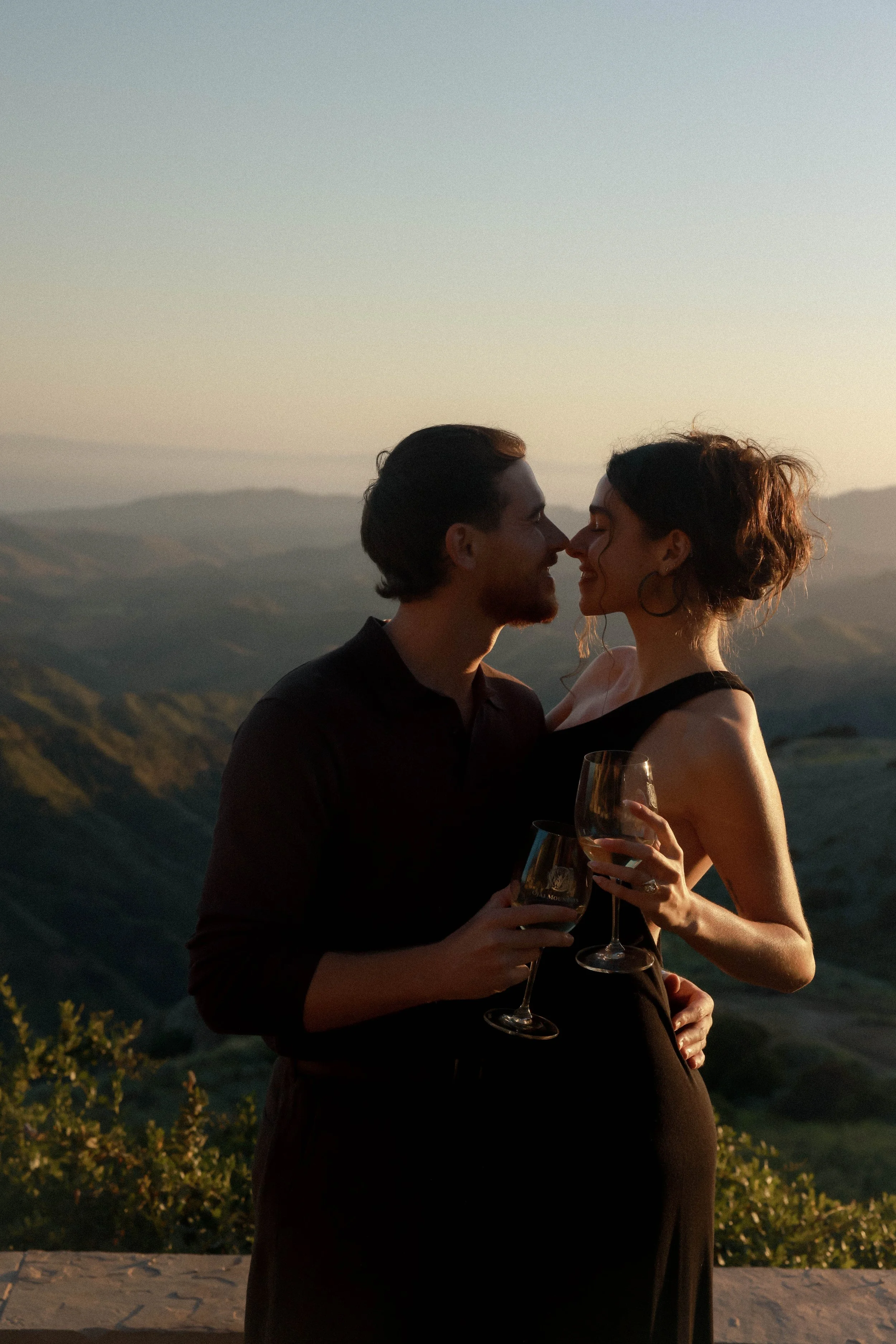 Golden Hour Ojai Proposal on Film | California Engagement Inspiration