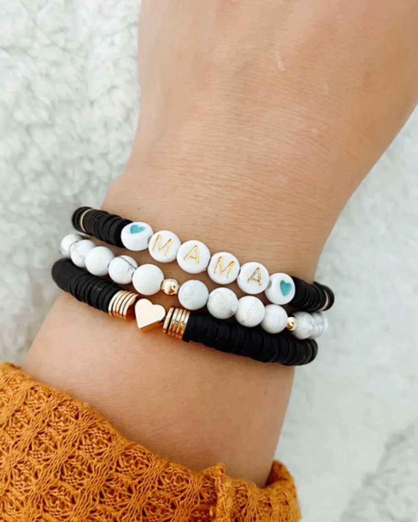 ✨Mother&rsquo;s Day Gift Guide✨
In case you missed my stories this week, here are some great options for gifts! 
✨The Mama bracelet is a classic option, available solo or in the styled stack pictured [mama name variations also available]
✨Custom Name