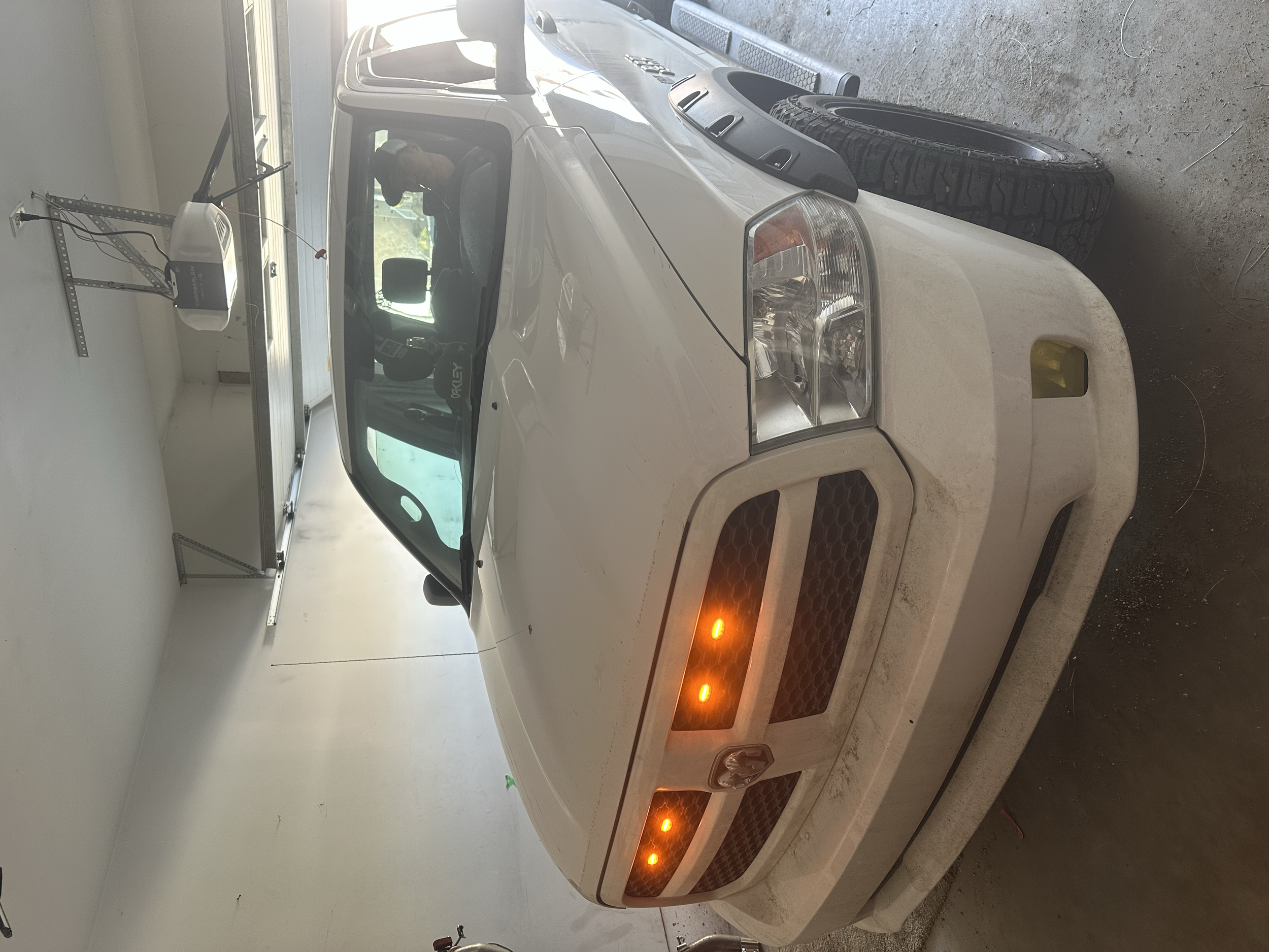 amber grill lights installation on Ram 1500