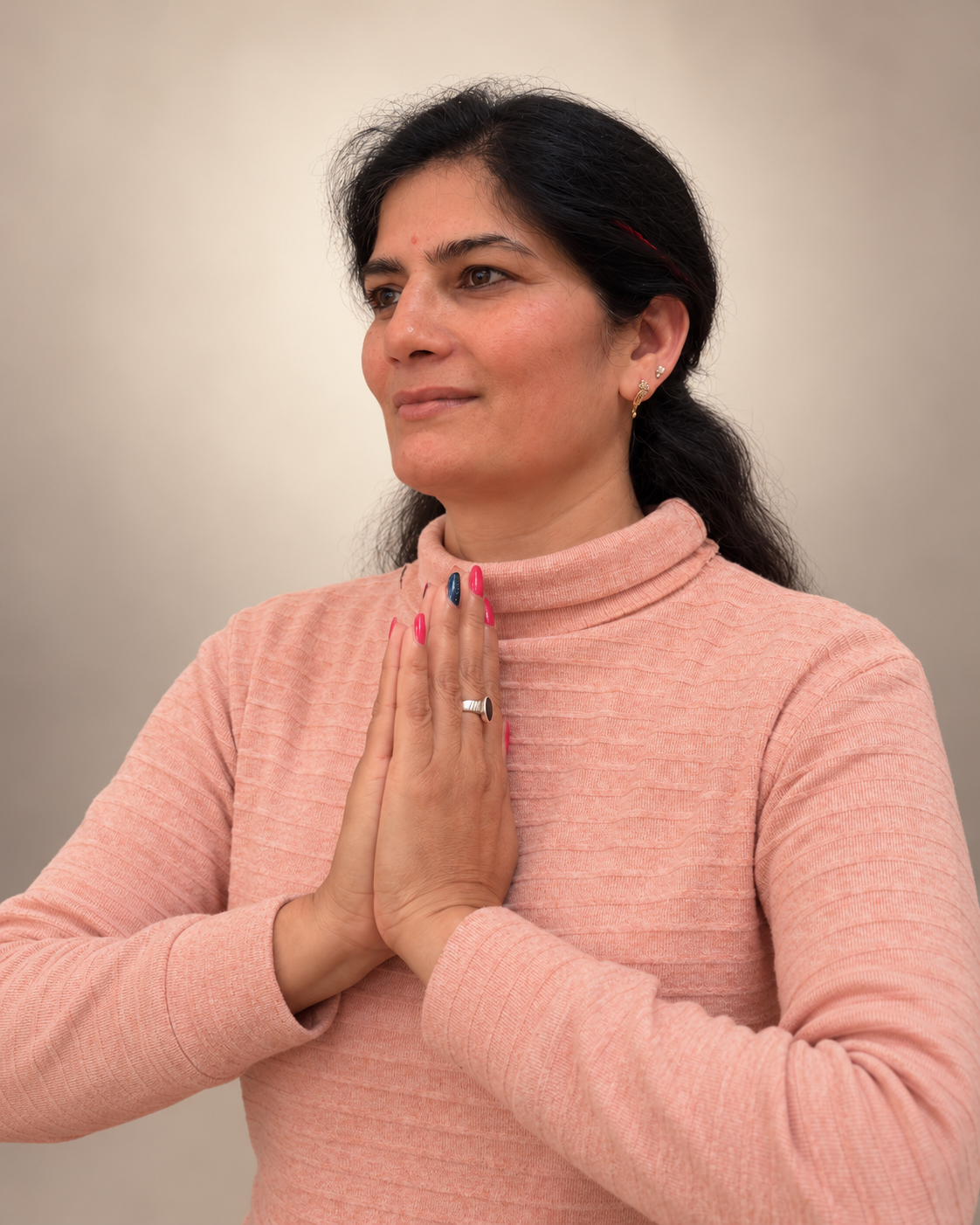 Smita Mishra, Thursday evening Vinyasa Yoga teacher at the Dhamma Centre