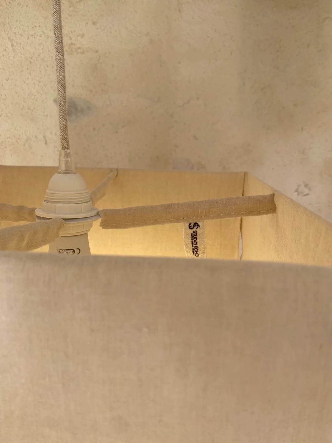 Atelier Linen Cube Pendant Shade 5.webp