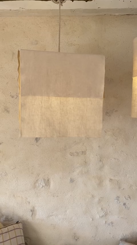 Atelier Linen Cube Pendant Shade video.png